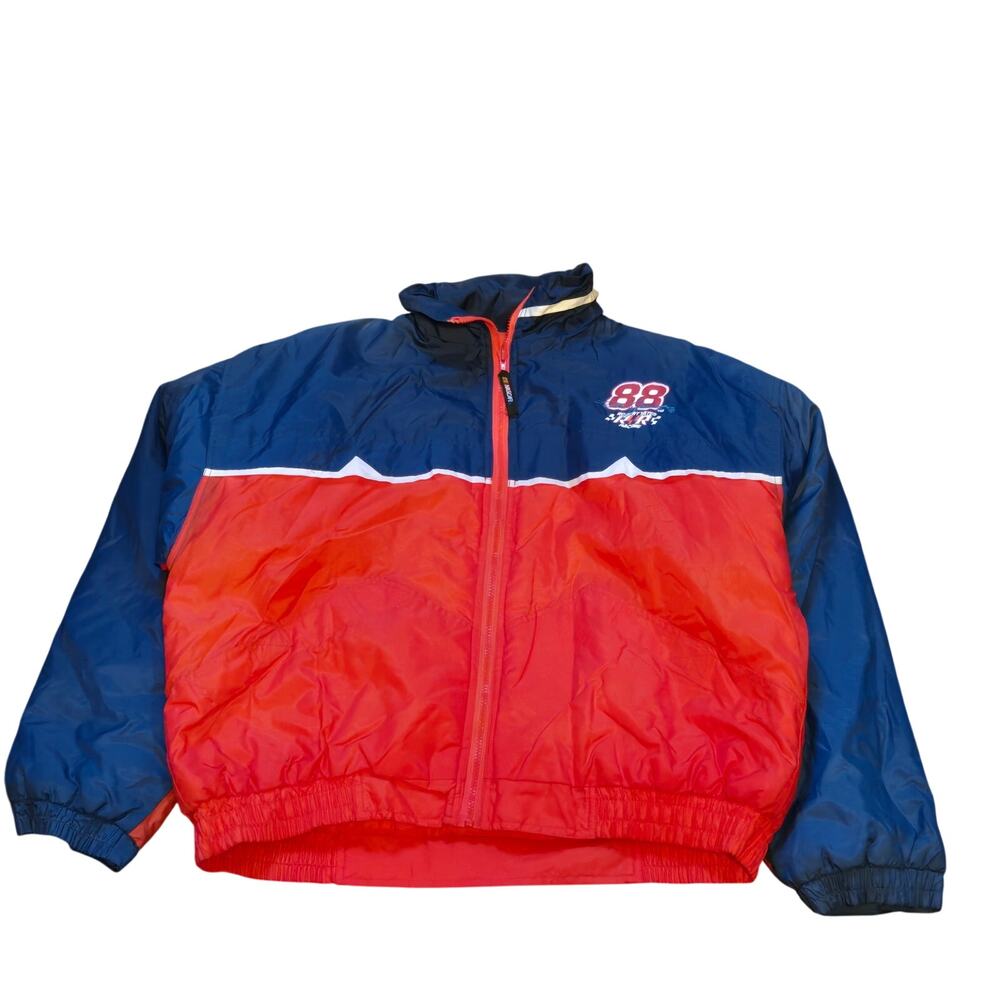 VTG 1990s Competitors View Nascar #88 Dale Jarrett color blocked full zip jacket